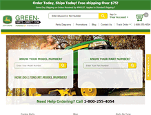 Tablet Screenshot of green-parts-direct.com